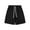 Black, variant on Busydd Mens Gym Shorts Plus Size Shorts M-5XL Summer Baggy Solid Color Biker Shorts Fashion Elastic Waist Wide Leg Athletic Shorts Casual Drawstring Workout Shorts with Pockets