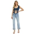 thumbnail image 6 of RISEN High Rise Straight Cuffed Relaxed Jeans, 6 of 6
