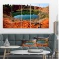 thumbnail image 1 of Bauxite Mine with Lake - Landscape Photo Canvas Art Print, 1 of 3