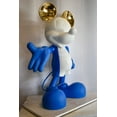 thumbnail image 4 of Chic Blue and White Giant Mickey Mouse Resin Statue 31" x 15" x 48"H, 4 of 12