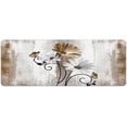 thumbnail image 6 of Rustic Farmhouse Bath Mat, Farm Tan Cream Daisy Floral Flowers and Butterfly on Country Wooden Bath Rug for Bathroom, Beige Bath Mat Soft Non Slip Bath Rugs, 16X48IN, 6 of 6