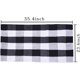 thumbnail image 2 of Alfombra de algodón con cuadros de búfalo, alfombra para puerta de entrada, lavable, con varias capas (24" x 35", alfombra a cuadros en blanco y negro), 2 of 7