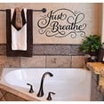 thumbnail image 2 of Just Breathe #6 ~ Wall or Window Decal 13" x 21" (Black), 2 of 2