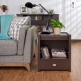 thumbnail image 3 of Furniture of America Boily Hidden Storage End Table, Walnut, 3 of 6