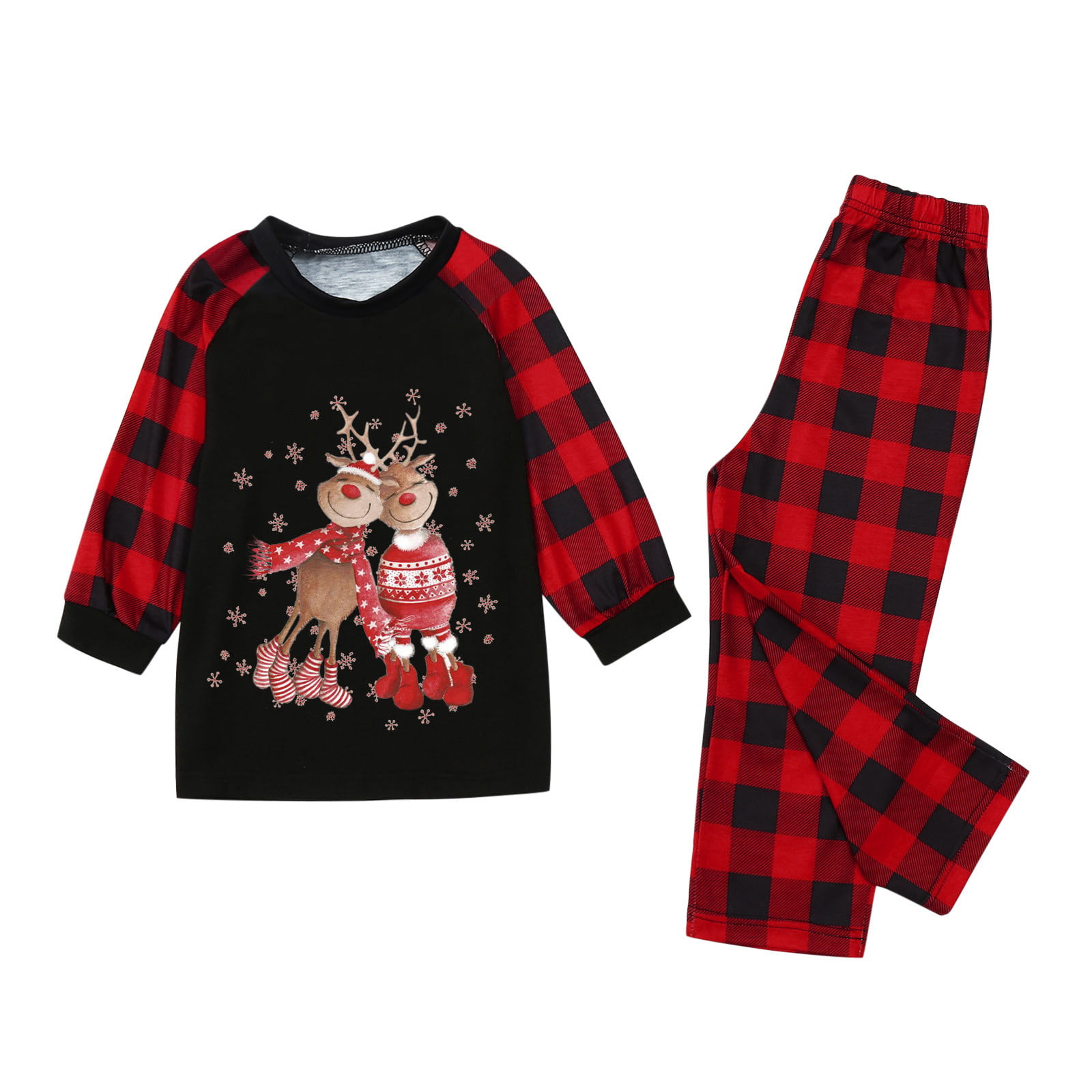 Details about   Christmas Baby Kids Set Santa Tops Pants Xmas Family Matching Pajamas Set Winter 
