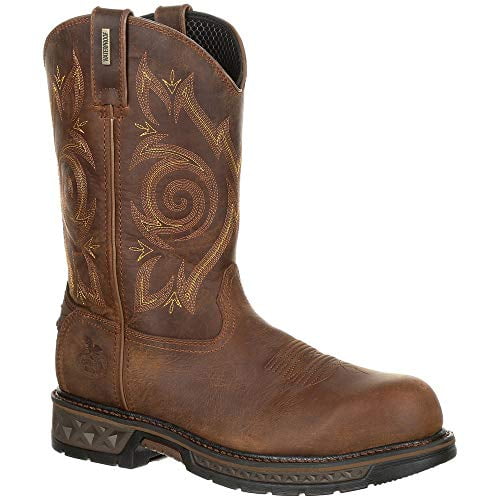 Georgia Boot Carbo-Tec LT Composite Toe Waterproof Work Wellington Brown