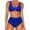 Navy, variant on Babysbule Fashion Swimsuits for Women Fashion Women's Sleeveless Solid Bikini Set Swimsuit Push-Up Padded Swimwear Swimsuit Beachwear