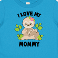 thumbnail image 4 of Inktastic Cute Sloth I Love My Mommy with Green Leaves Boys or Girls Baby T-Shirt, 4 of 5