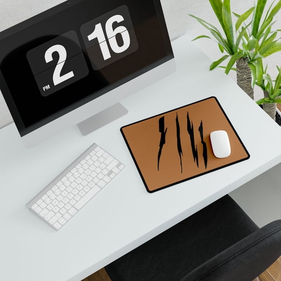 Effete Feline Claw Marks Scratch Desk Mats