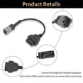 thumbnail image 3 of 6PIN to 16PIN Diagnostic OBD2 Cable Adapter, OBDII Scanner Replacement for CAN AM ATV UTV Motorcycle Bike Tools, 3 of 5