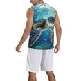 thumbnail image 5 of Rocae Watercolor Turtle4 for Men's Basketball Jersey Lightweight and Breathable Athletic Tank Top,Quick-Drying Sports Jersey Medium, 5 of 9