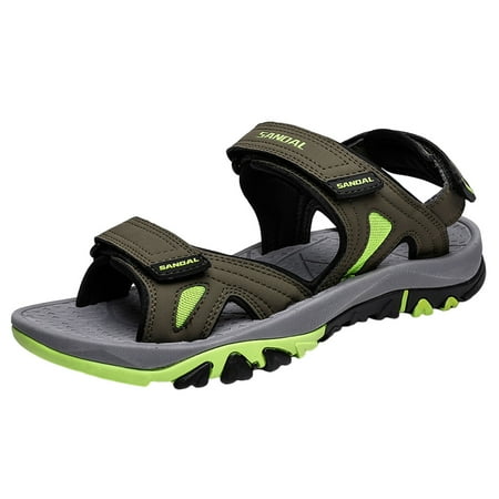 

ILJNDTGBE Mens Sport Sandals Outdoor Hiking Sandals Men Shoes Beach Shoes Summer Sandals Two Way Outdoor Sports Sandals And Slippers