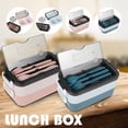 thumbnail image 4 of Bento Box Bento Lunch Box Caja de almacenamiento de alimentos a prueba de fugas para estudiantes Oficinista Muyoka Hogar, 4 of 6