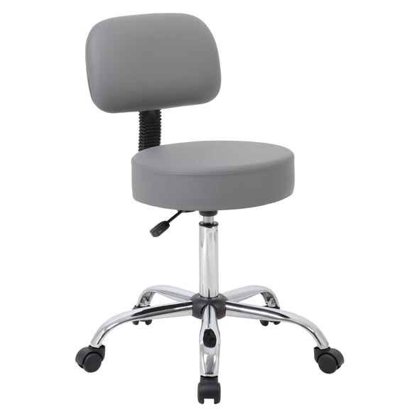 Taburete de dibujo Boss Office Products Be Well Medical Spa, color gris