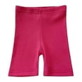 thumbnail image 2 of Ovbmpzd Red Toddler Shorts High Waisted Stretchy Yoga Solid Sports Capris Pants for Infants for Girls 130/18 Months, 2 of 3