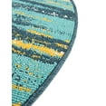 thumbnail image 4 of Unique Loom Outdoor Coastal Collection Area Rug - Ombre (2'  x 3' 1" Oval Multi.Blue/Yellow), 4 of 9