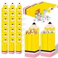 thumbnail image 1 of REK Récipient à Bonbons en Forme de Crayon pour la Rentrée Scolaire, Support de Fête pour Maïs Soufflé, pour Enseignant, Étudiant, Célébration, Saison 24 Pcs, 1 of 6