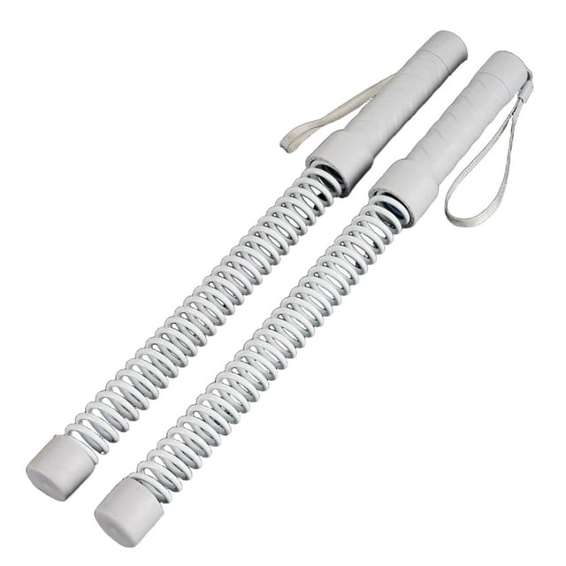 jinwen 2 Pieces Fitness Battle Ropes Battle Exercise Training Rope for Home Workout Gray