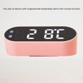 thumbnail image 4 of Reloj despertador digital Reloj electrónico LED con fecha de temperatura para de escritorio Rosado Sunnimix Despertador electrónico, 4 of 8