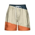 thumbnail image 2 of Pantalones Cortos Sueltos para Mujeres de Verano Impreso Encaje Hasta Bolsillo Elástico Pantalones Cortos Casuales Poliéster, Moda Pantalones Cortos de Verano para Uso Diario Y de Ocio, 2 of 5
