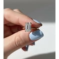 thumbnail image 2 of Jewelerix Double Prongs Emerald Cut Wedding Ring 10K Vermeil Yellow Gold Engagement Ring Hidden Halo Moissanite Diamond Anniversary Ring, 2 of 6