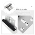 thumbnail image 2 of Silver Metal Door Lock Latch for Home Security with Sturdy Construction and Easy Installation Fits Various Doors 2pcs, 2 of 9