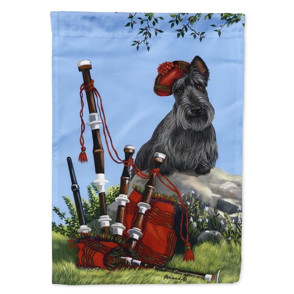 Scottie Piper Flag Canvas House Size