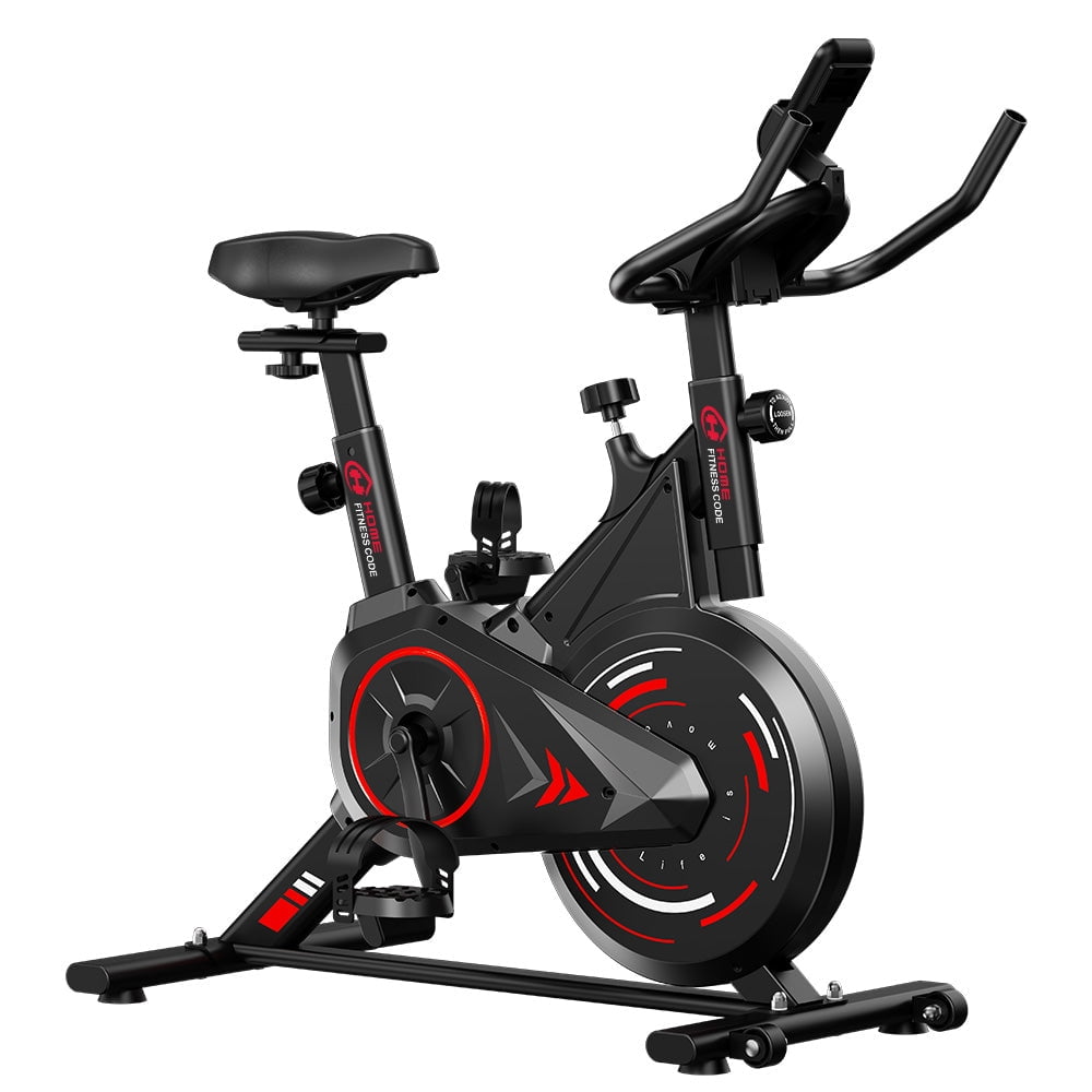 Stationary Exercise Bike, Cycling Bike for Home 265 Lbs Weight Capacity, Comfortable Seat Cushion and LCD Monitor