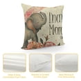 thumbnail image 4 of SHANXI Big Little One Home Decorative Throw Pillow Cover, Pink Moon Cloud Cushion Case 12x12in, 4 of 5