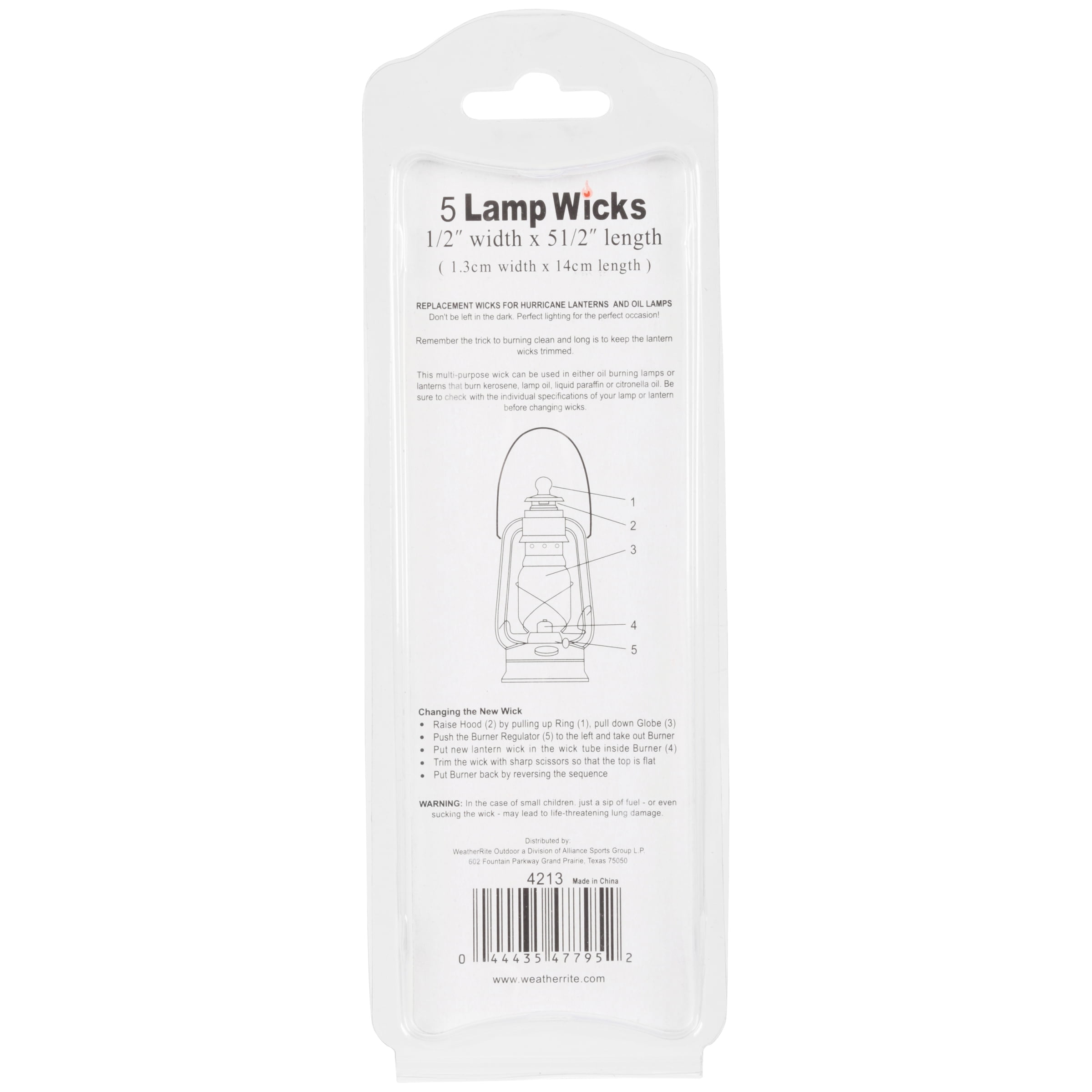 Replacement Lantern Wicks (Set of 5)