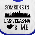 thumbnail image 4 of Inktastic Las Vegas Nevada Someone Loves Me Skyline Boys or Girls Baby Bib, 4 of 4