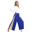 thumbnail image 4 of Miaeowve Robe de Danse à Manches Longues Irrégulières avec Pantalon Large Bleu m, 4 of 6