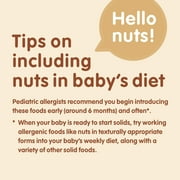 Happy Baby Organics Nutty Blends Stage 2, Bananas & Almond Butter and Bananas & Peanut Butter Organic Baby Food, 8 Ct