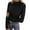 Black, variant on Sweaters for Women Lightweight Ribbed Knit Pullover Long Sleeve Slim Fit Casual Fall Basic Layering Sweater Tops