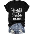 thumbnail image 4 of Camiseta de manga corta con cuello en V y estampado para mujer: top informal de verano con estampado floral, tejido suave y transpirable, varias tallas, 4 of 4