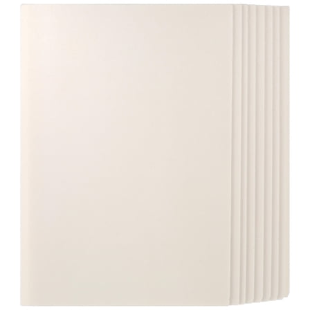 Luxshiny 10Pcs Blank Plastic Poster Boards for Presentation and Crafting Use