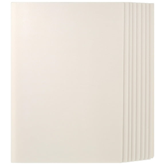 Luxshiny 10Pcs Blank Plastic Poster Boards for Presentation and Crafting Use