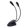 thumbnail image 1 of Clip On Music Stand Book Reading Mini Double Adjustable Arms Light Led Lamp (8 Beads), 1 of 5