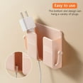 thumbnail image 2 of 3pcs Phone Stand, Cell Phone Holder for Bed, Wall Mount Storage Organizer Box, Wall Mounted Remote Control Holder with Hook, Self-Adhesive Universal Media Organizer Storage Box (White), 2 of 7