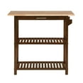 thumbnail image 4 of Pemberley Row Solid Wood Espresso Kitchen Island Rectangular Stationary 40"x20"x36.75" Unassembled, 4 of 10