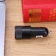 thumbnail image 4 of Cargador de adaptador de encendedor de cigarrillos de coche USB 2.1A dual de metal (negro), 4 of 9