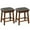 Brown/Gray, variant on Costway 24'' Dining Bar Stool Set of 2 Counter Height Padded Seat Wood Frame Kitchen White