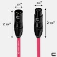 thumbnail image 2 of Coluber Cable 3-Pin Male to Female Balanced XLR Cable Audio Interface 6ft, 2 of 7