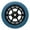 Black/Arctic Blue, variant on UrbanArtt Civic Wheels - 110mm Black and Arctic Blue