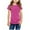 Hot Pink, variant on Xudanell Girls Tunic Tops Button Front Short Sleeve T Shirt Casual Tee for Kids Girls Relaxed Fit Purple 4-5 Years