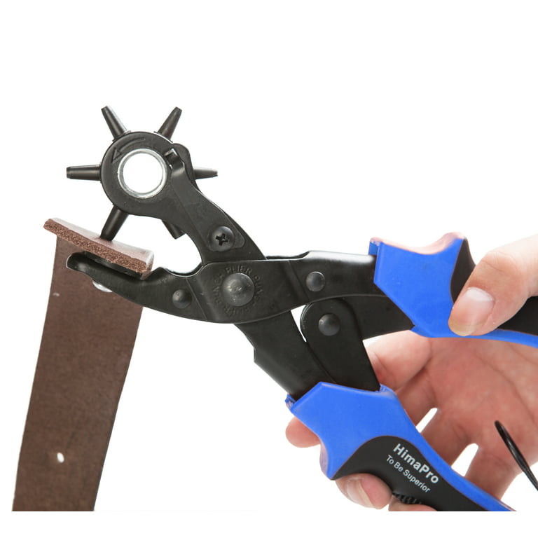 HimaPro Leather Hole Punch Rotary Puncher for Belts, Dog Collars, Saddles,  Shoes, Watch Bands 