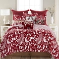 thumbnail image 3 of Oscar & Grace Bretton Woods by Levtex Home - Decorative Pillow (14x18in.) - Flower - Red, White, Green, Black, 3 of 3