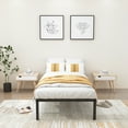 thumbnail image 2 of MAYEERTY 14" Black Metal Platform Twin Bed Frame Sturdy Space-Saving Living Room Guest Dorm, 2 of 7