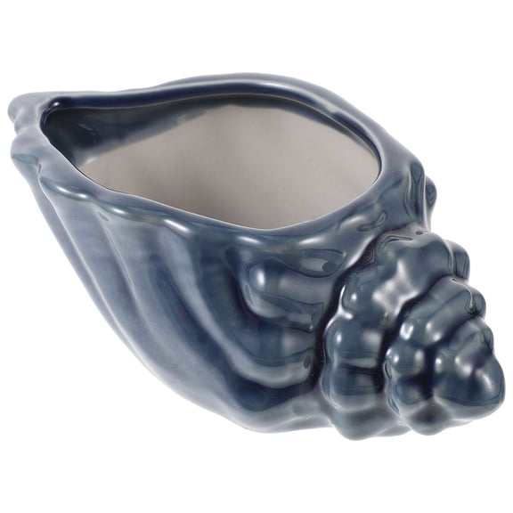 Conch Pot Terracotta Vase Decoration Wall Planter Indoor Flower Office Blue