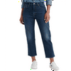 Lucky Brand Women's Mid Rise Authentic Straight Crop Jeans Blue Size 4/27